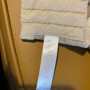 Cacique lightly lined balconette bra, breathable mesh back and breathable cups.